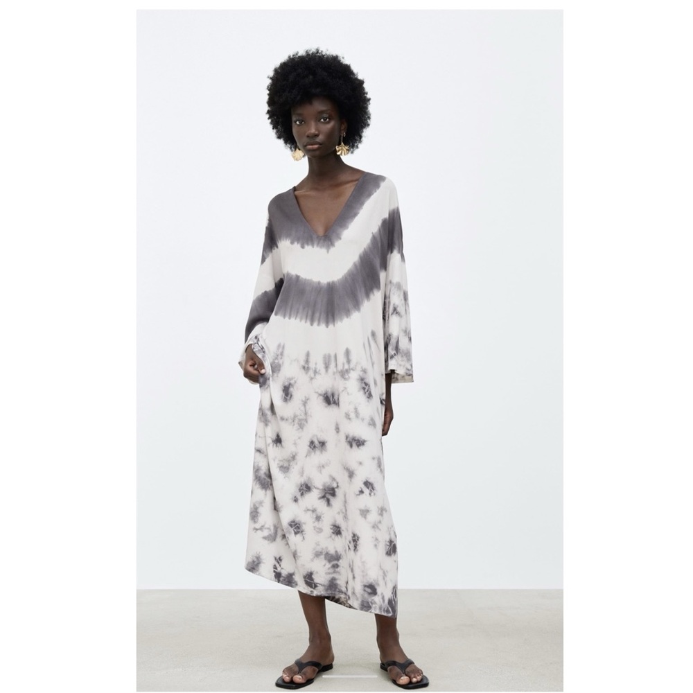 Zara tie dye print knit tunic